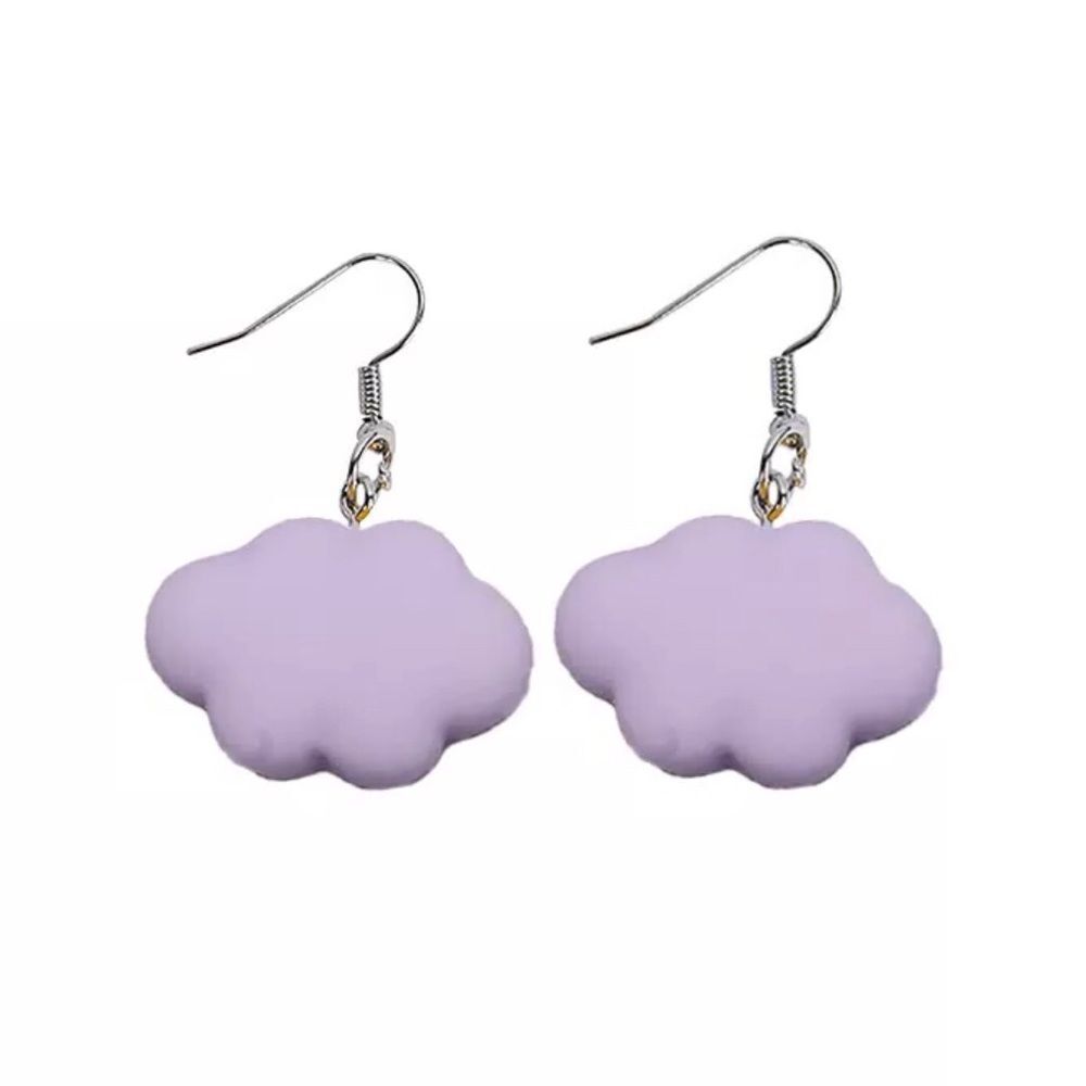 🆕Purple Cloud Charm Dangle Earrings